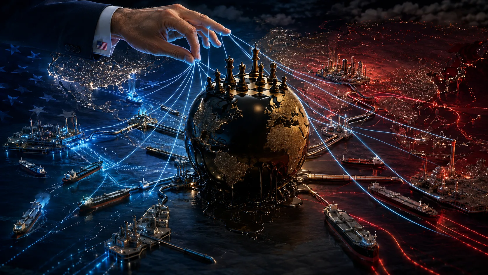 Estados Unidos mueve los hilos del tablero petrolero mundial mediante rutas, compañías y presión estratégica