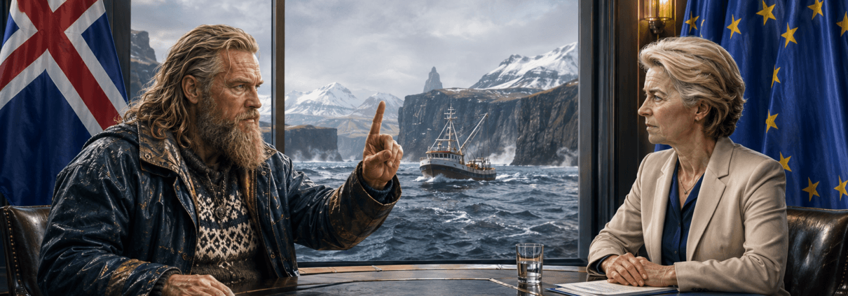 Pescador vikingo islandés rechaza una negociación con Ursula von der Leyen, representante de la Unión Europea